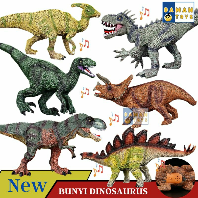 Dinosaurus Mainan Besar Karet Dino Tirex Tyranosaurus Leher Panjang