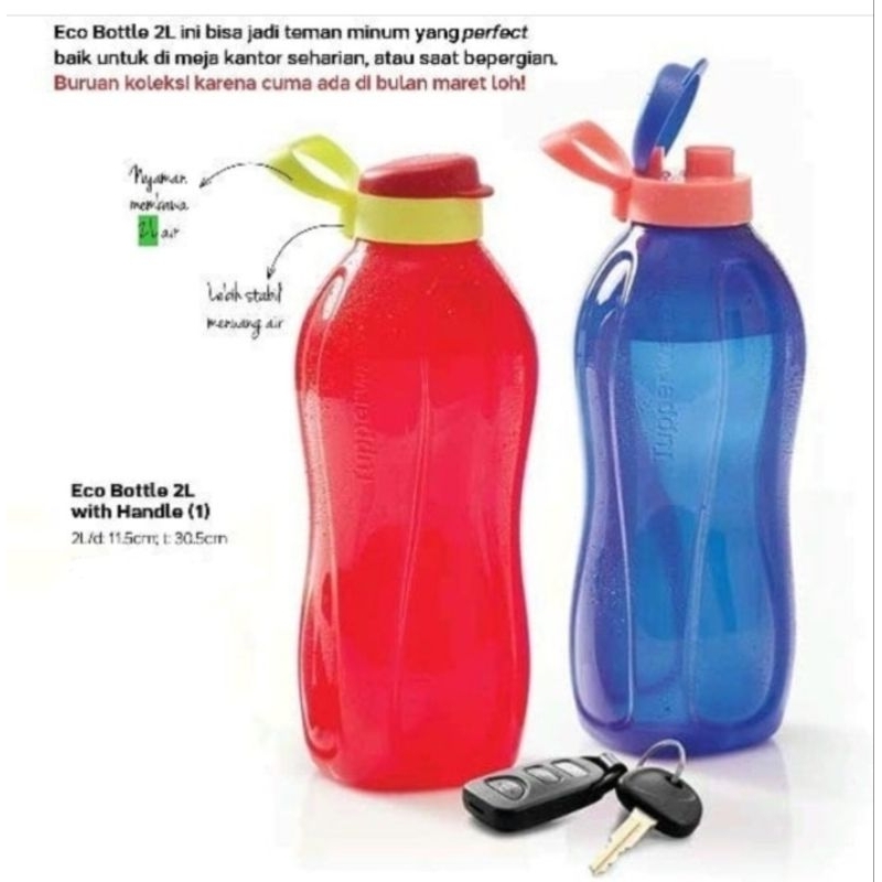 eco bottle 2liter merah