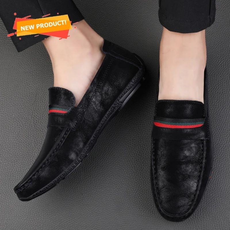 sepatu pria slip on kasual sepatu pria hitam sepatu pria casual sepetu pria keren