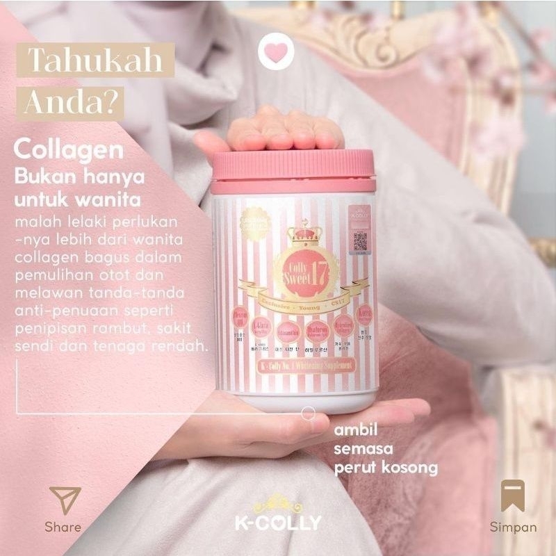 ORIGINAL READY CHERMES KCOLLY sweet 17 Tabung 830gram