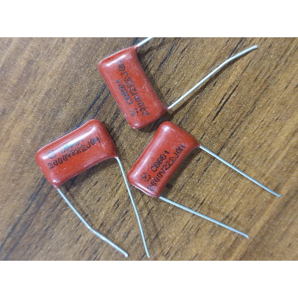 CAPASITOR MILAR 222 J 2000V KAPASITOR MYLAR 222J 2KV 2000 V