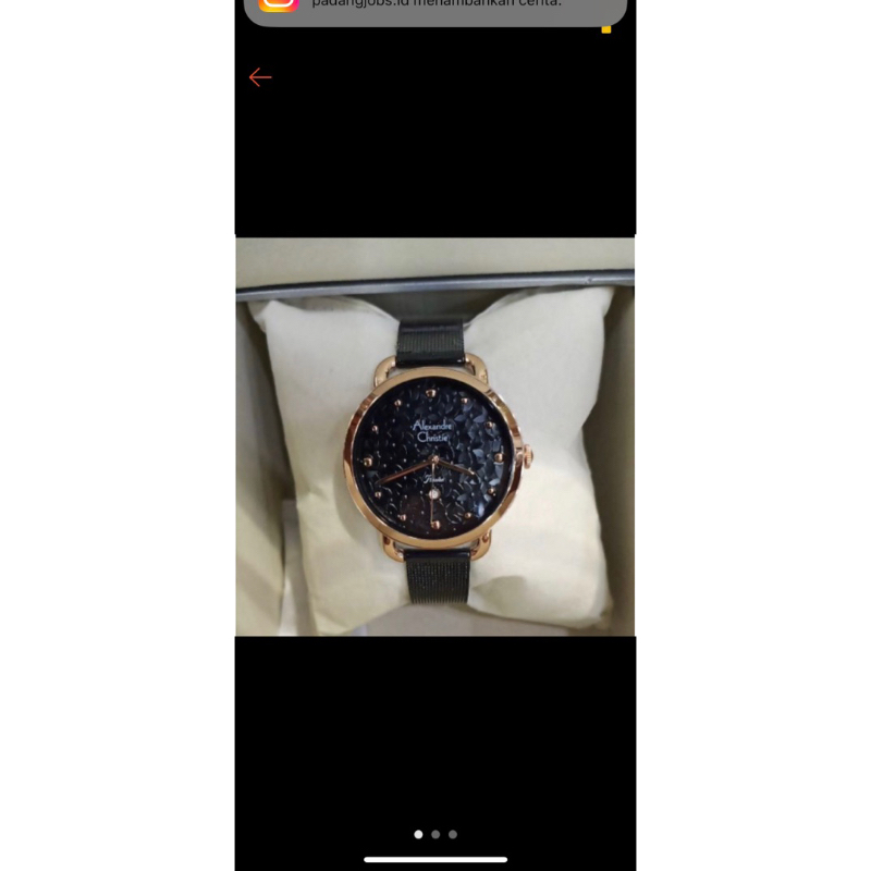 JAM TANGAN WANITA ALEXANDRE CHRISTIE AC ORI SERIES 2795LD PL dan Tas Emsio Bundling