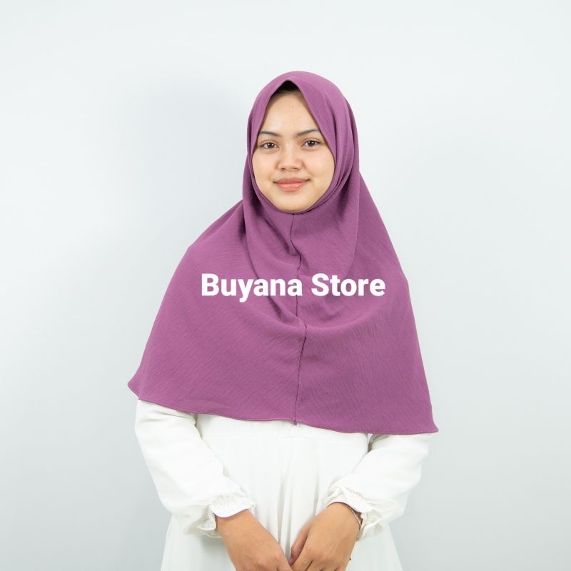 Hijab Bergo Instan Malay Crinkle Airflow