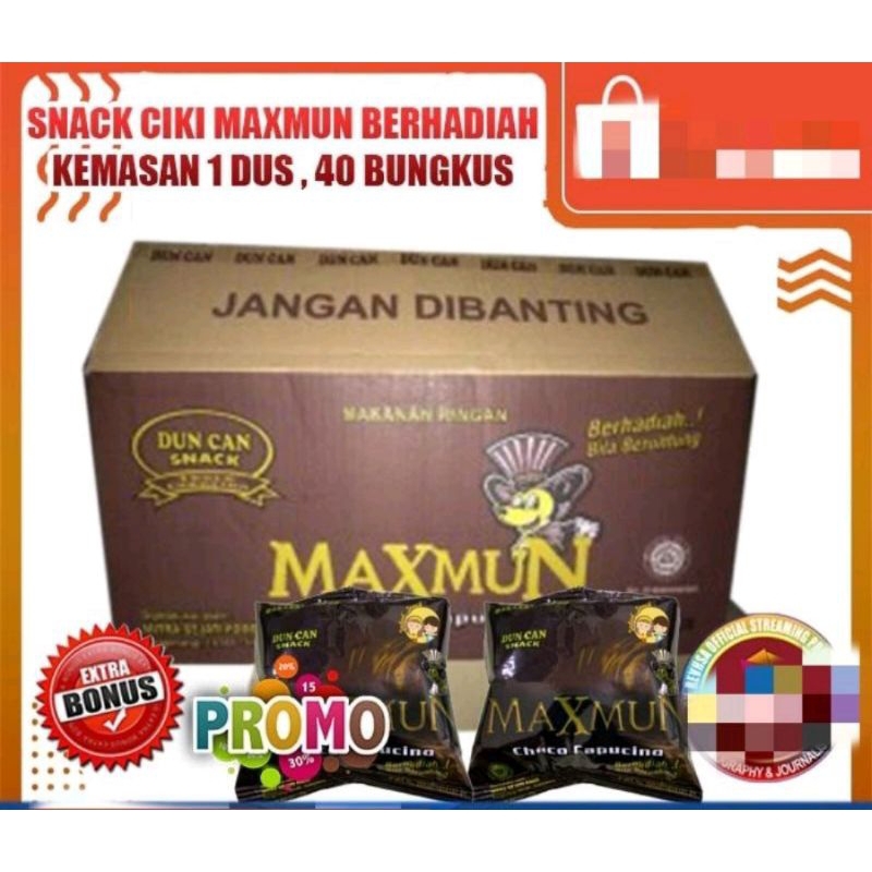 

Snack Maxmun Berhadiah 1 Dus isi 40 Pcs