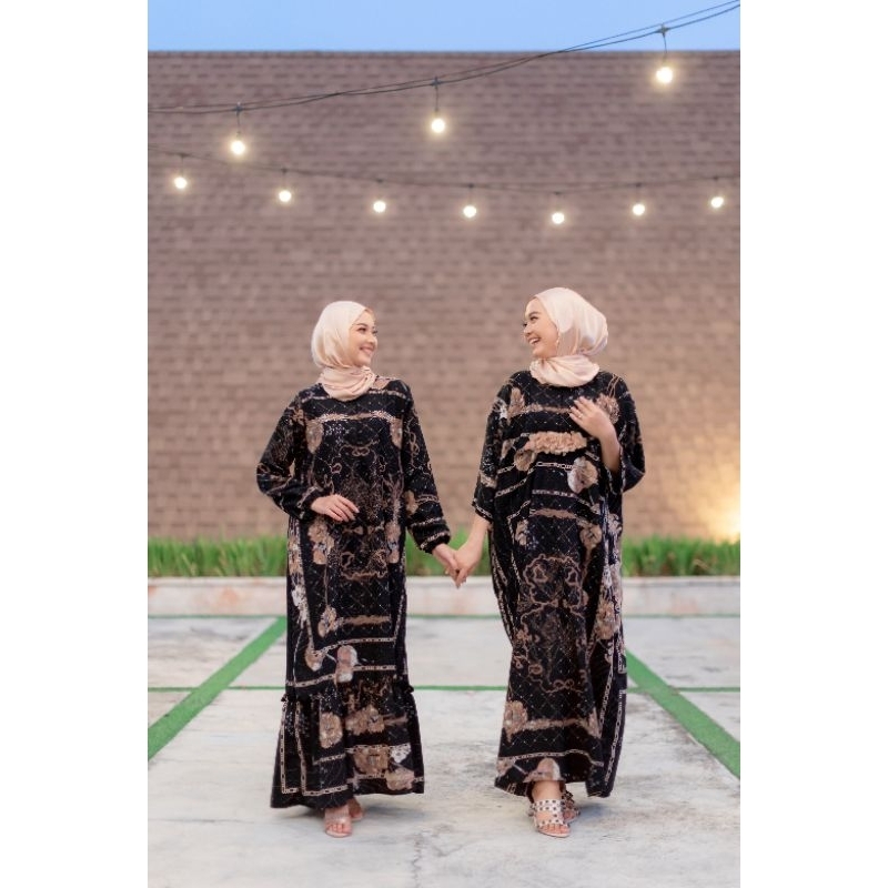KAFTAN COUPLE IBU DAN ANAK / COUPLE GAMIS DEWASA DAN ANAK / KAFTAN MURAH / GROSIR GAMIS DAN KAFTAN