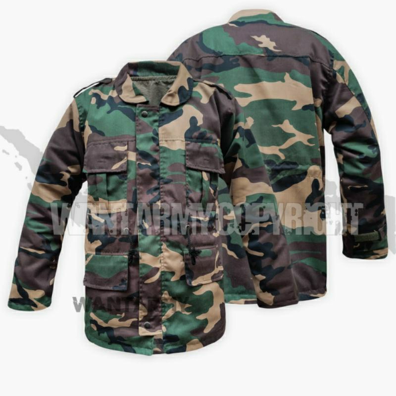 Jaket Loreng Nato Bolak Balik/Jaket Parka Loreng