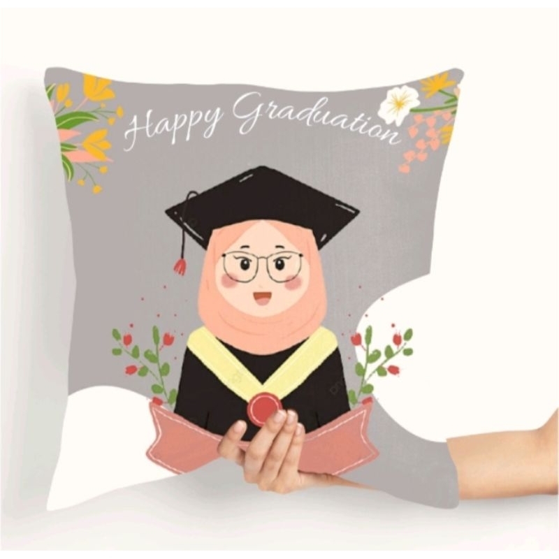 BANTAL GRADUATION / BANTAL FOTO / BANTAL CUSTOM / SOUVENIR GRADUATION / HADIAH WISUDA / BANTAL WISUD