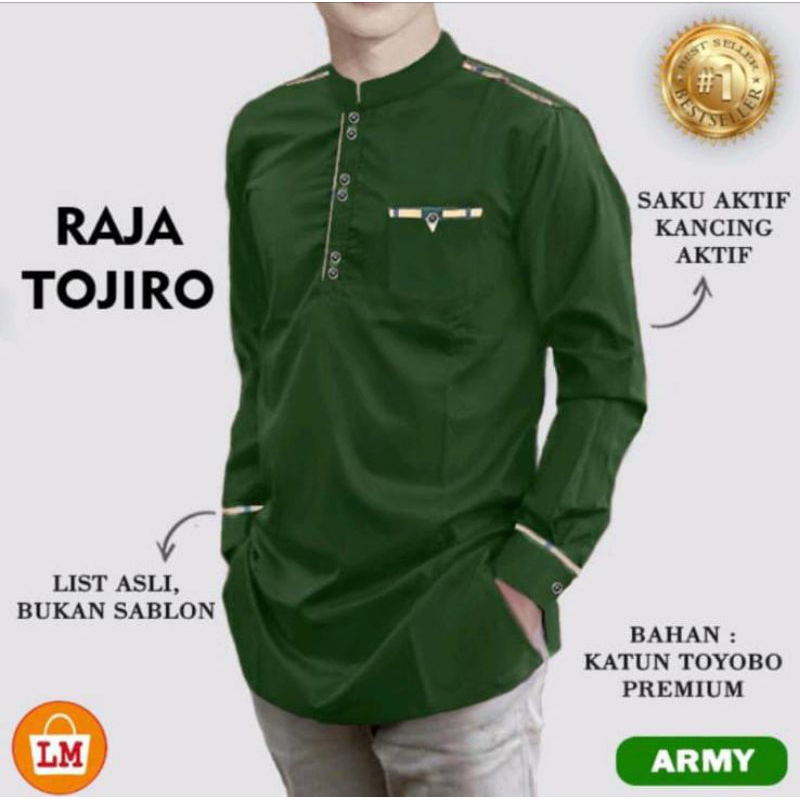 Baju Koko Pria Lengan Panjang Muslim Premium