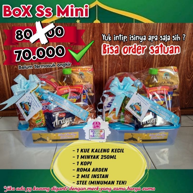 Parcel Mini Kekinian || Parcel Idul Fitri || Parcel Berbagi || Bingkisan Idul Fitri Surabaya || Parcel Murah Surabaya