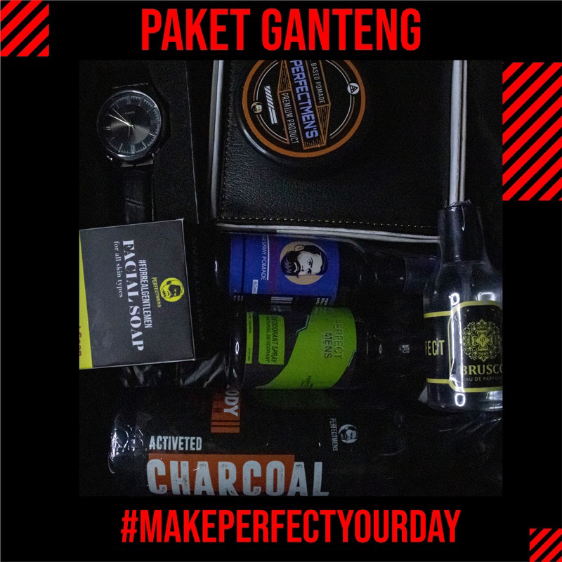 PAKET GANTENG PERFECTMENS COWOK, PAKET LENGKAP SKINCARE COWOK PRIA, LAKI LAKI Gratis dompet dan jam tangan, Paket lengkap pria