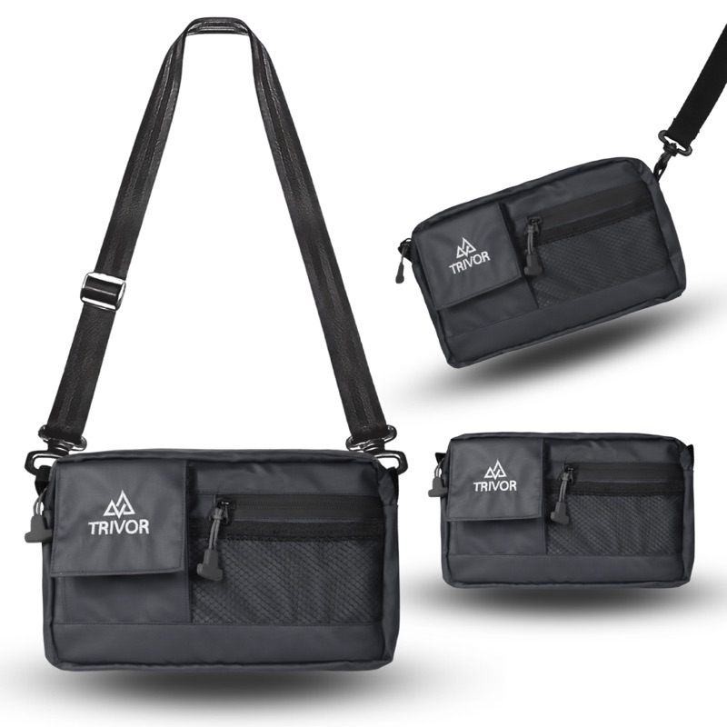 TRIVOR Xavier Tas Selempang Clutch Tas Tangan Ringan Anti Air Pria Wanita - Hand Bag Waterproof
