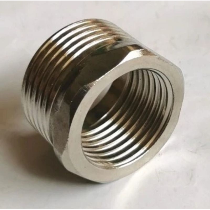 Nepel Sambungan kran / Vlok ring drat dalam 1/2 &amp; drat luar 3/4 Stainless stell