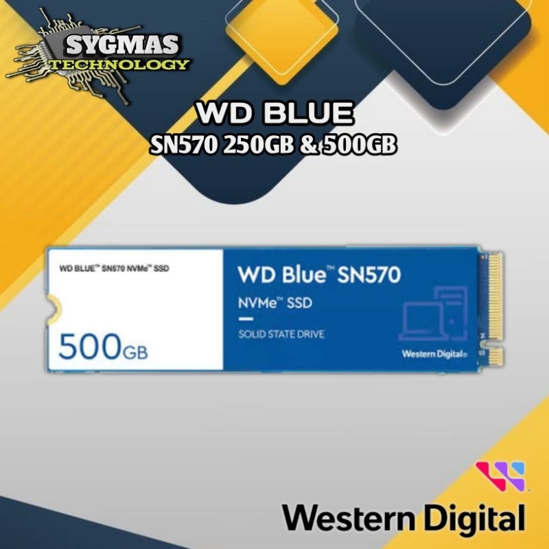 SSD M.2 NVME WD BLUE SN570 250GB & 500GB