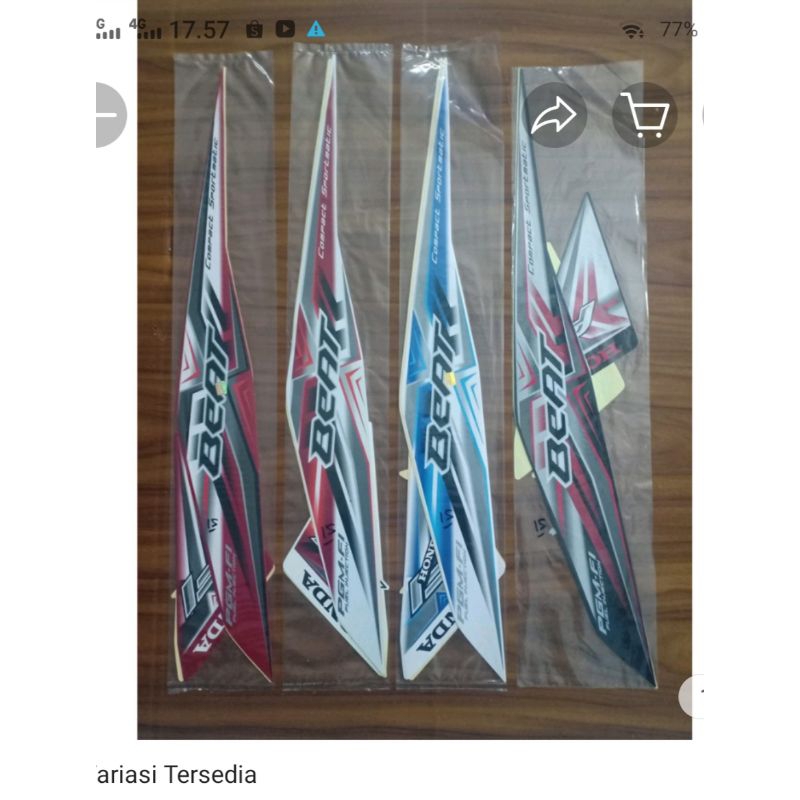STRIPING HONDA BEAT FI ESP 2015