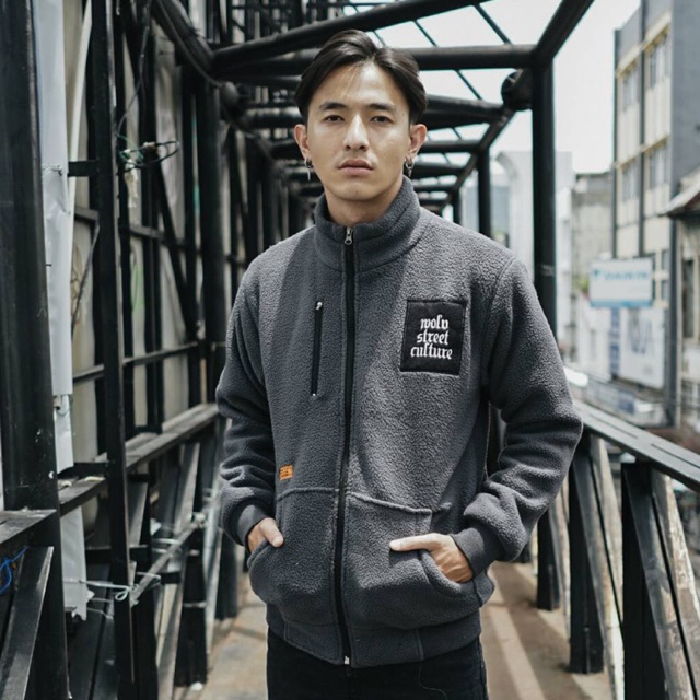 Grey - Jaket Sherpa Wolv Culture Original Wolv