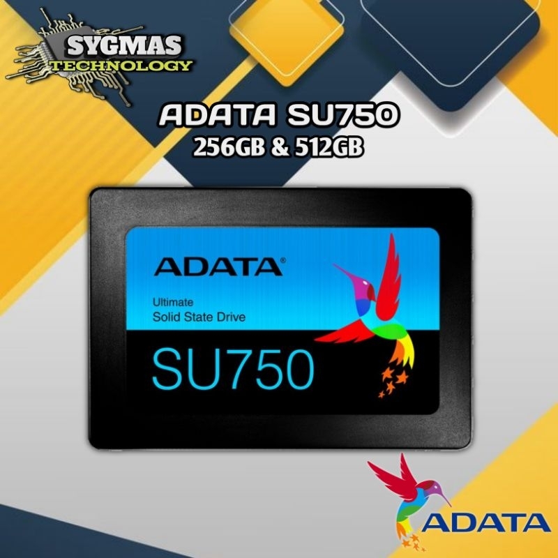 SSD ADATA SU750 256GB & 512GB SATA 2,5"
