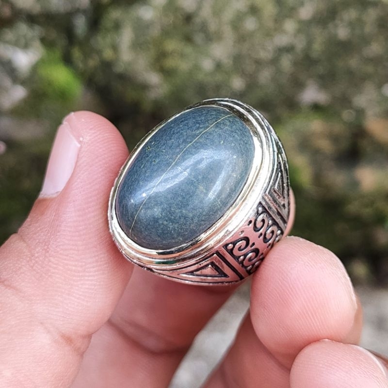BATU AKIK TAPAK JALAK BADAR BESI NEMPEL MAGNET KODE 02460