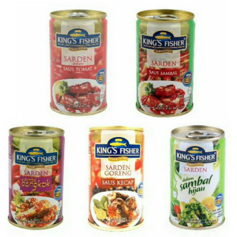 

Sarden King Fisher Sambal / Tomat / Balado / Hijau