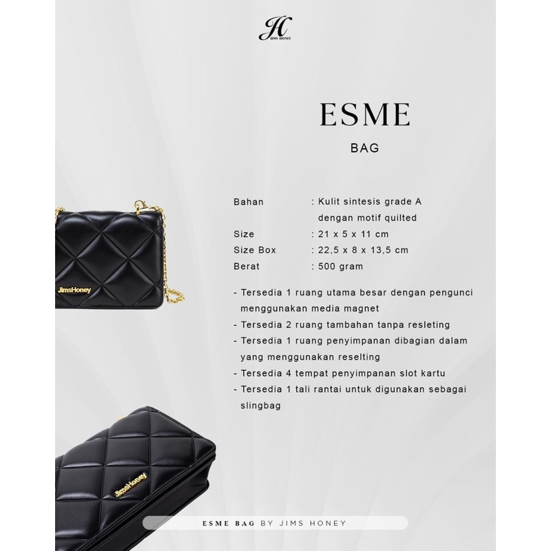 ESME BAG JIMSHONEY TAS SELEMPANG SLINGBAG (FREE BOX)