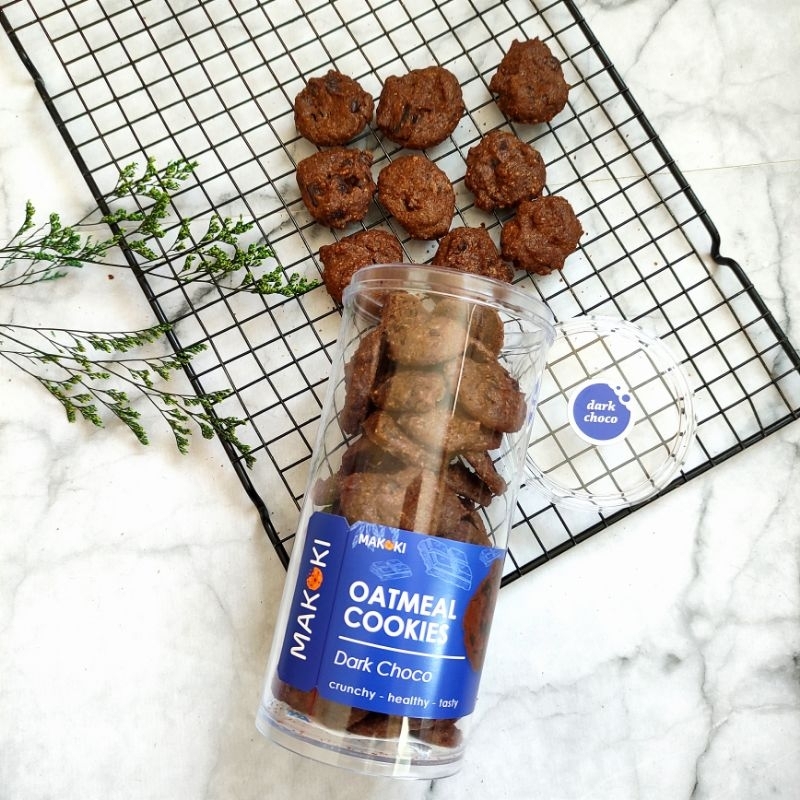 

crunchy cookies oatmeal l Dark Choco super crunch toples tinggi mika