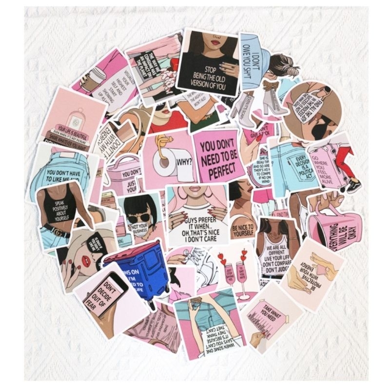 

10pcs stiker premium besar - stiker lucu - premium sticker - cute sticker - deco sticker - stiker hp