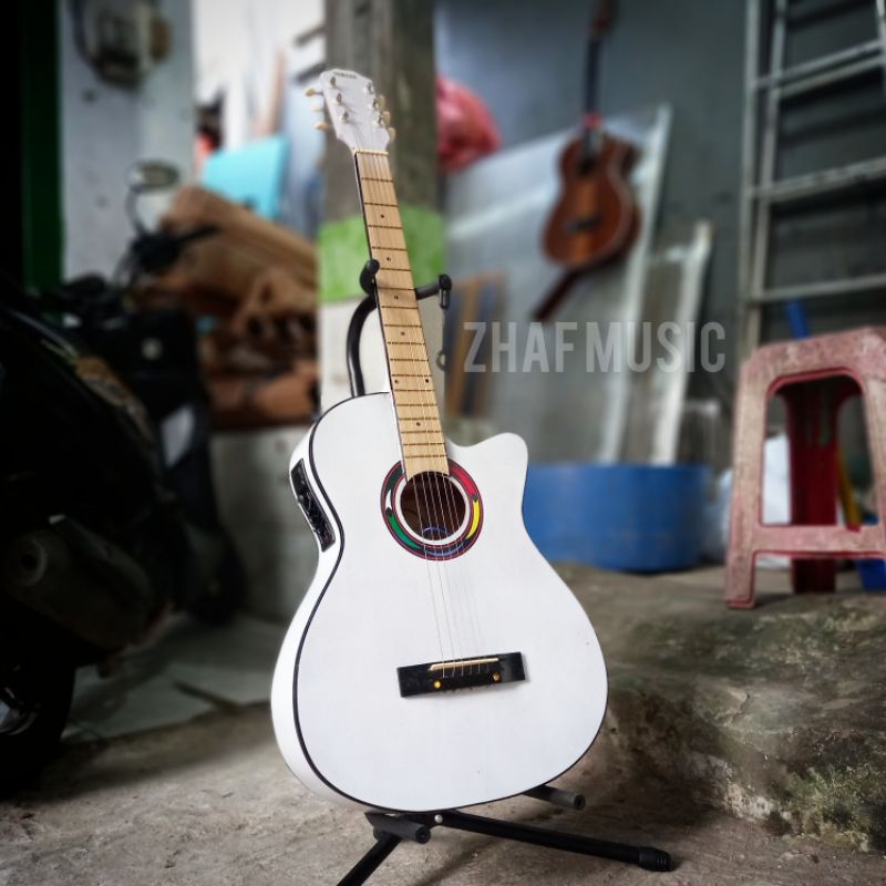 Gitar Akustik Elektrik Yamaha Fg225 Custom (Bonus Pik &amp; Batre)