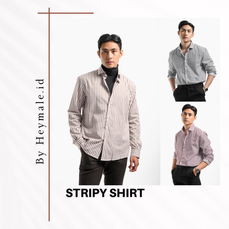 STRIPY SHIRT LONG SLEEVE BY HEYMALE.ID