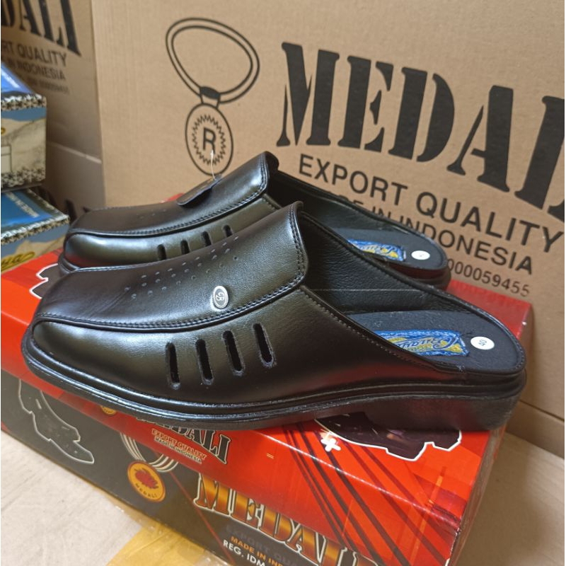 Sandal Slop Pria Sandal kulit Asli