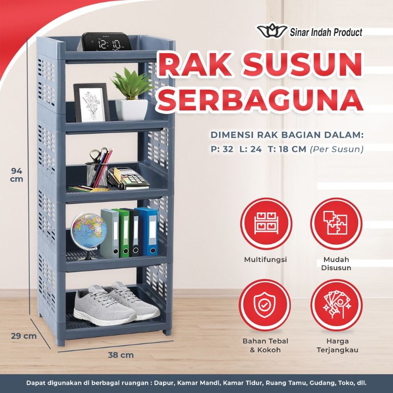 RAK SUSUN SERBAGUNA 5 SUSUN