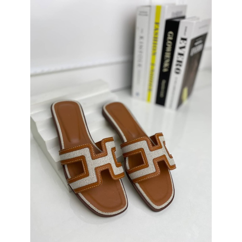 SANDAL WANITA KEKINIAN HS006 FLAT SENDAL PREMIUM IMPORT
