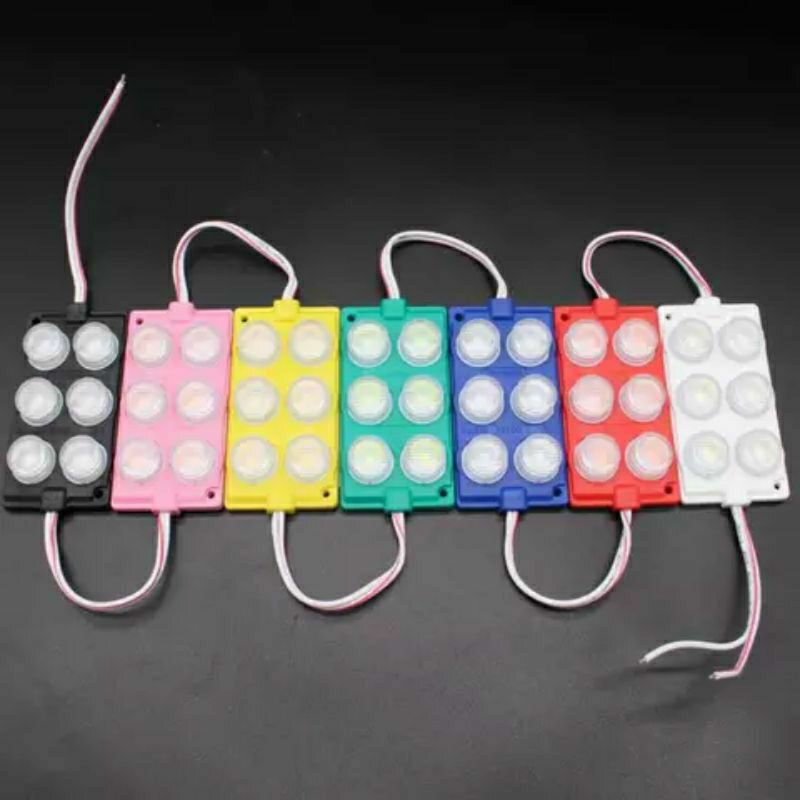 LAMPU LED 3 MATA / MODUL LED MOTOR MOBIL NEON BOX / LAMPU MATA BESAR