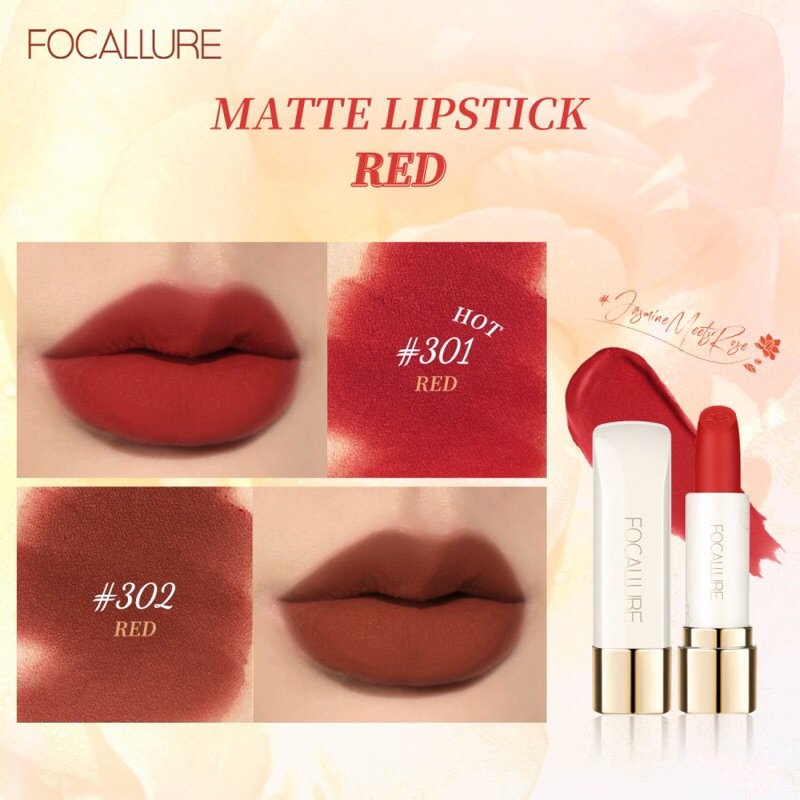 Focallure Natural Matte Lipstick-High Pigment Longlasting Smooth