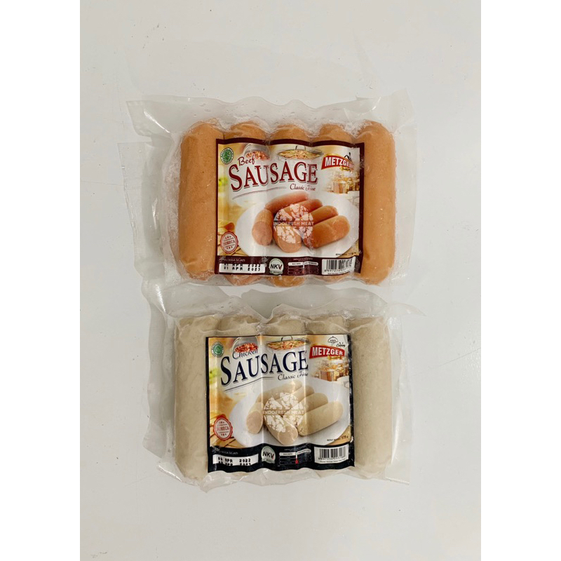 

Chicken Beef Fine Sausage Classic / Sosis Ayam Sapi Metzger