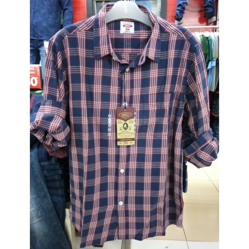 Gabrielle jeans original mens LB03204SU kemeja panjang pria slim fit