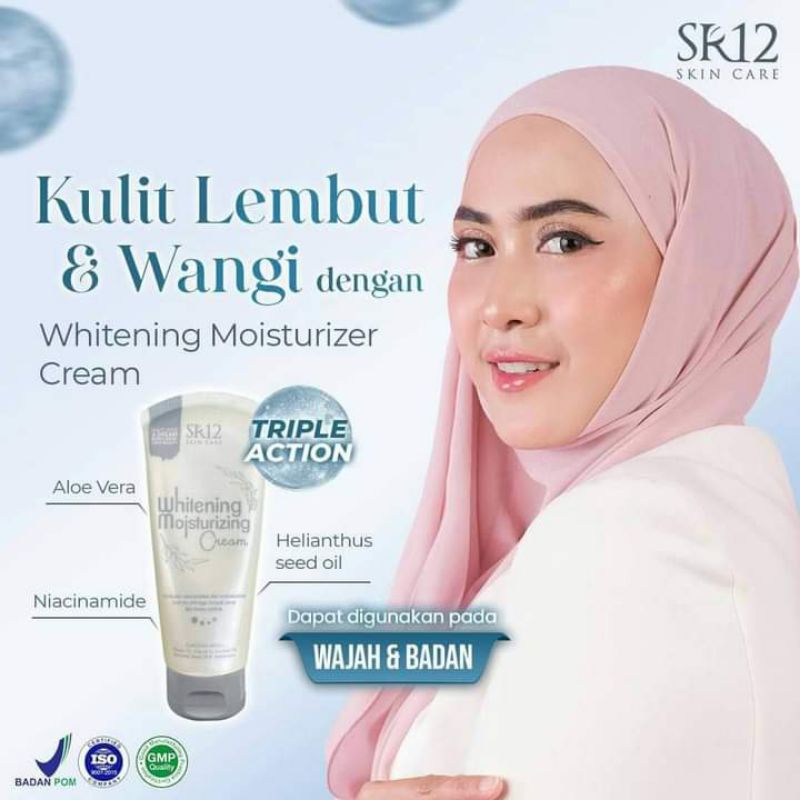 CREAM PEMUTIH WAJAH BPOM,HERBAL WHITENING MOISTURIZING CREAM SR12