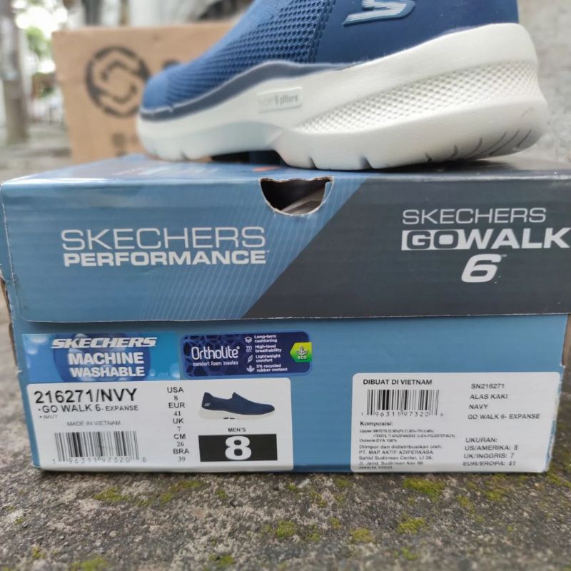 SKECHERS GO WALK 6 EXPANSE walking for mens (216271/NVY)