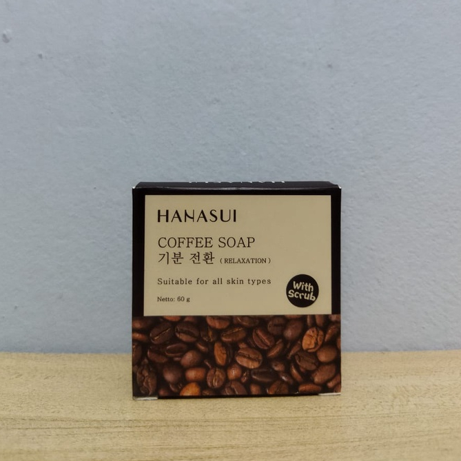 Hanasui Coffee Soap With Scrub 60gr Original Melembabkan Kulit