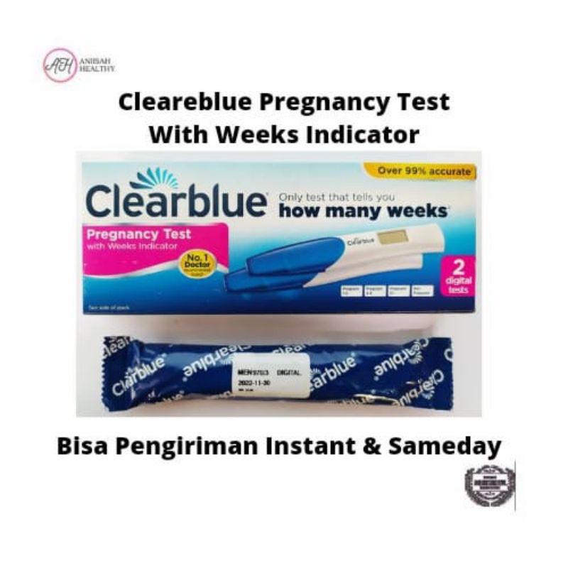 Clearblue/Digital Pregnancy Test With Indicator weeks/Tespack Uji/1Pcs Test Hamil ada Weeks Indicator/