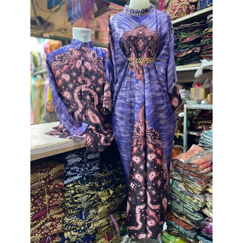 couple kaftan jumputan