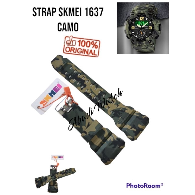 Strap Tali Jam Tangan Skmei 1637 Camo Original