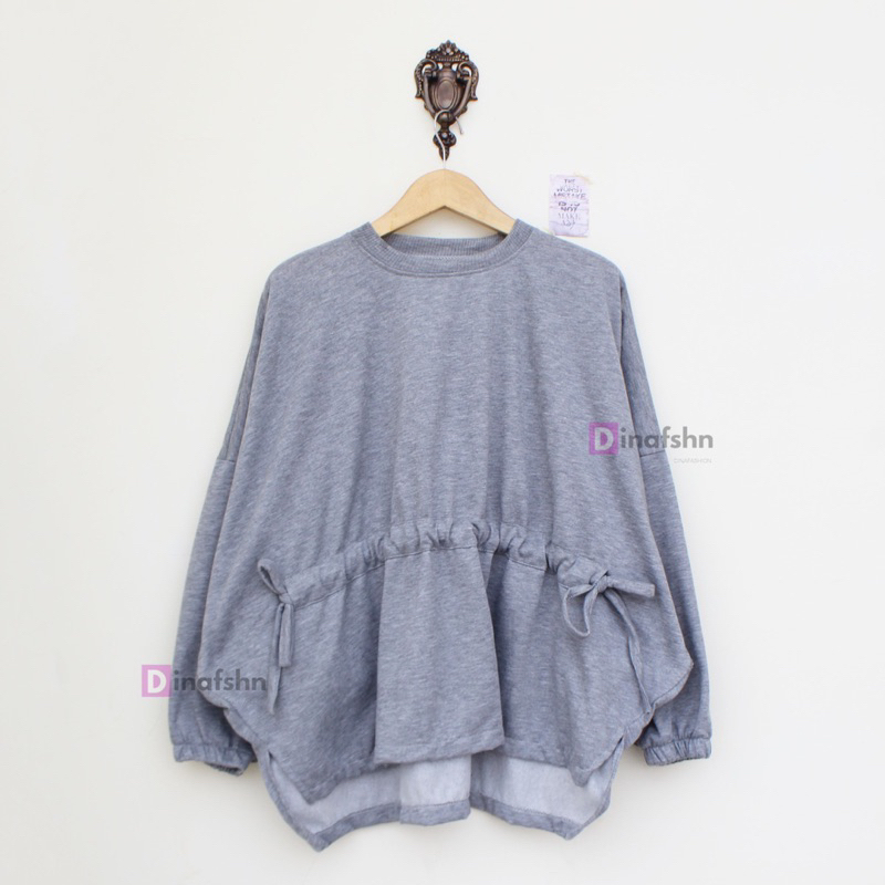 Sweater Blouse Oversize Serut XXXL Sweater Oversize wanita