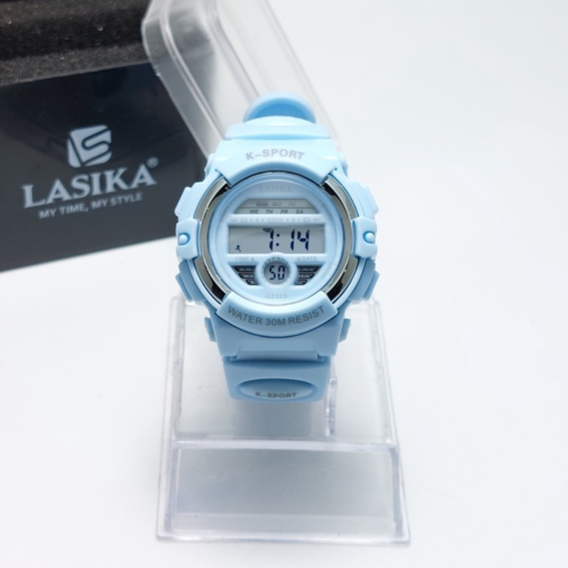 JAM TANGAN DIGITAL STRAP RUBBER ANTI AIR JAM TANGAN LASIKA TYPE 7113