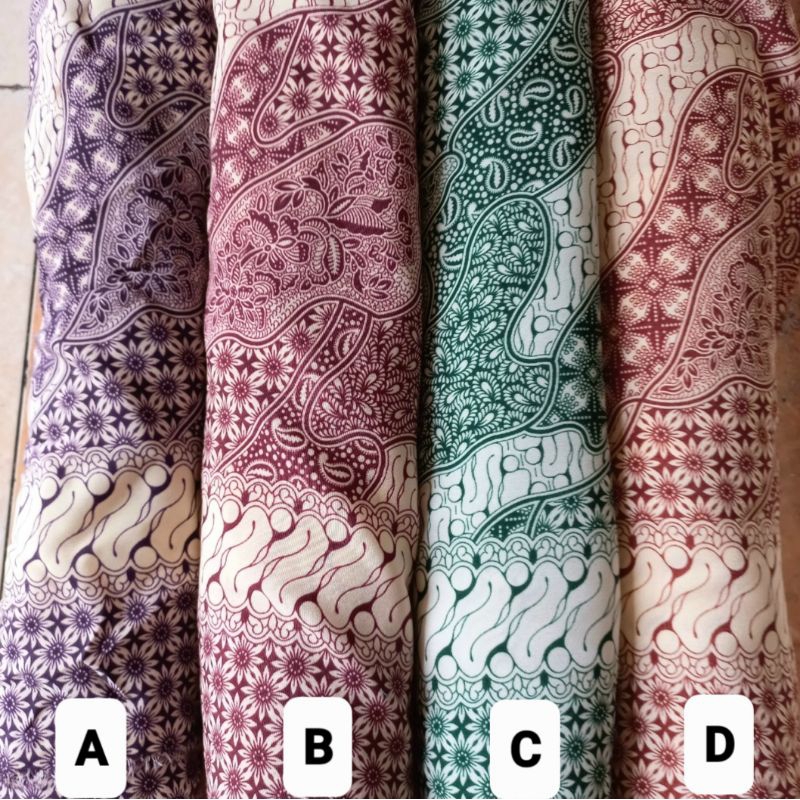 kain batik meteran batik bsy baju kemeja gamis rok halus