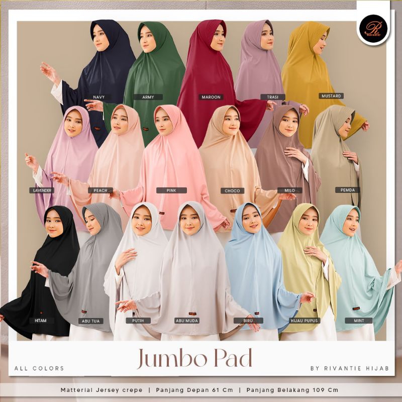 Jilbab Jumbo Pad By Rivantie