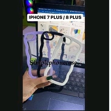 Softcase CURLY EDGE for IPHONE 7 plus / IPHONE 8 Plus Casing Keren,Case mewah dan Terbaru 2023 - SPC