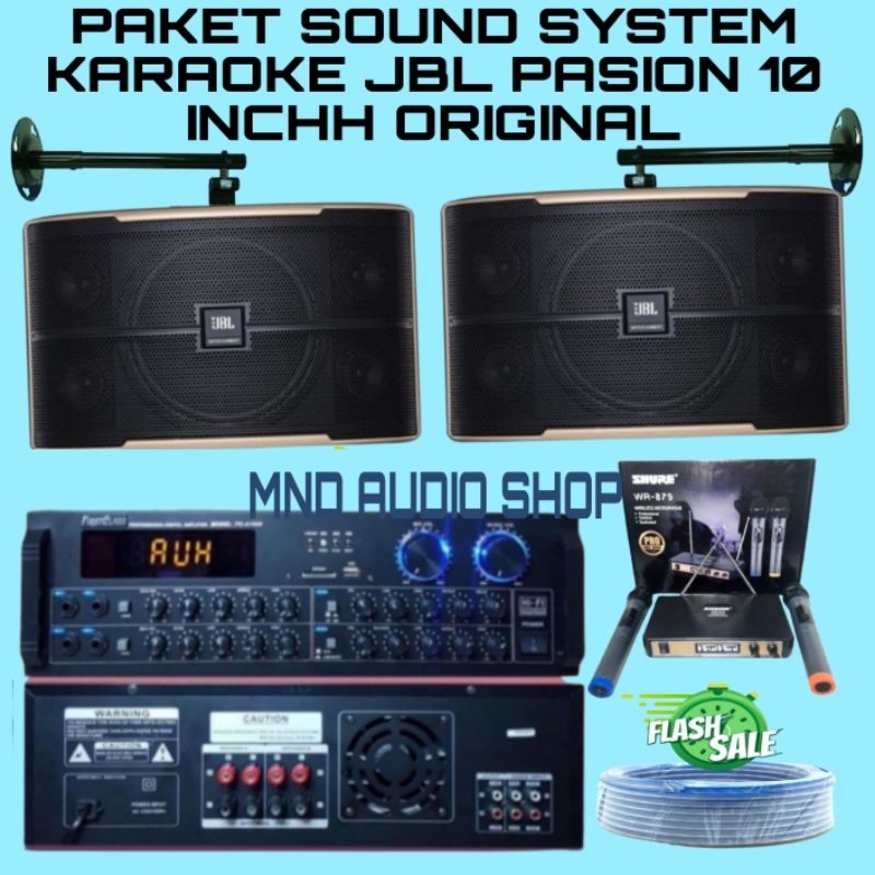 PAKET SOUND SYSTEM KARAOKE JBL PASION 10 TERMURAH ORIGINAL