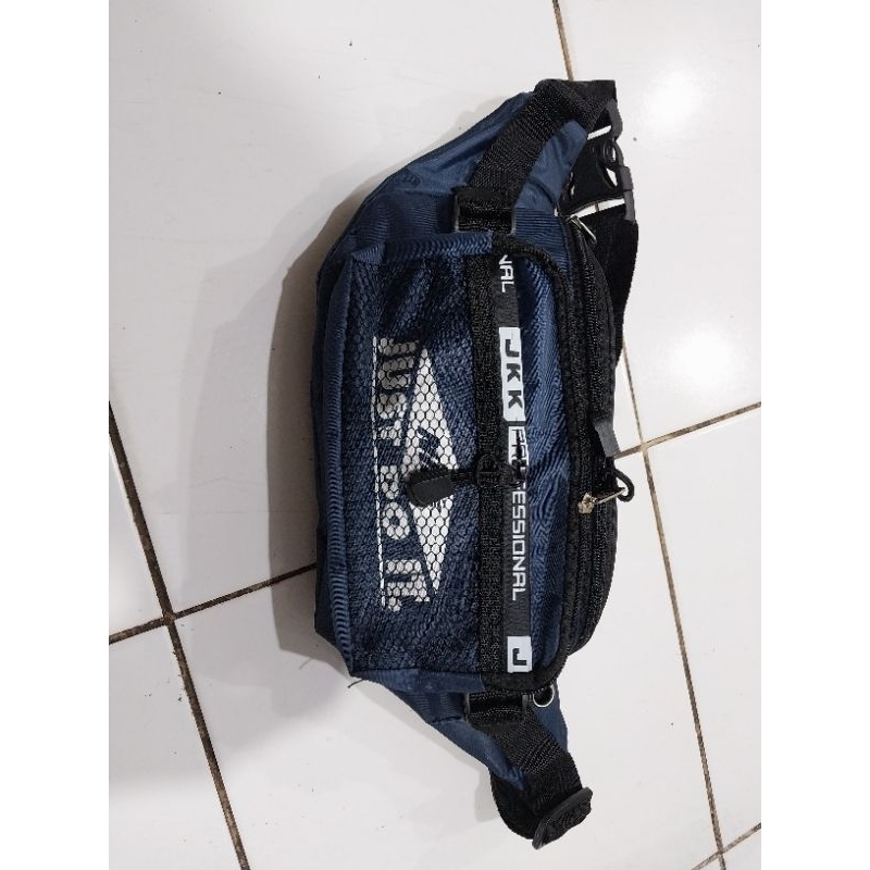 tas slampang laki"/tas selempang laki/tas selempang cwo/tas selempang laki" biru jaring