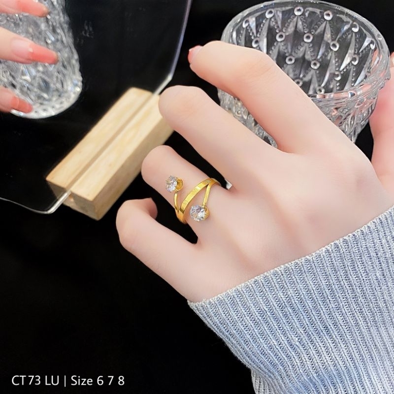 Cincin Titanium Wanita CT73 LU