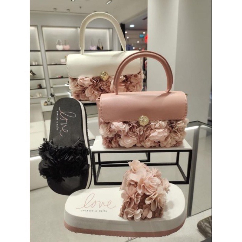 Tas Wanita CK Top Handle Flowers