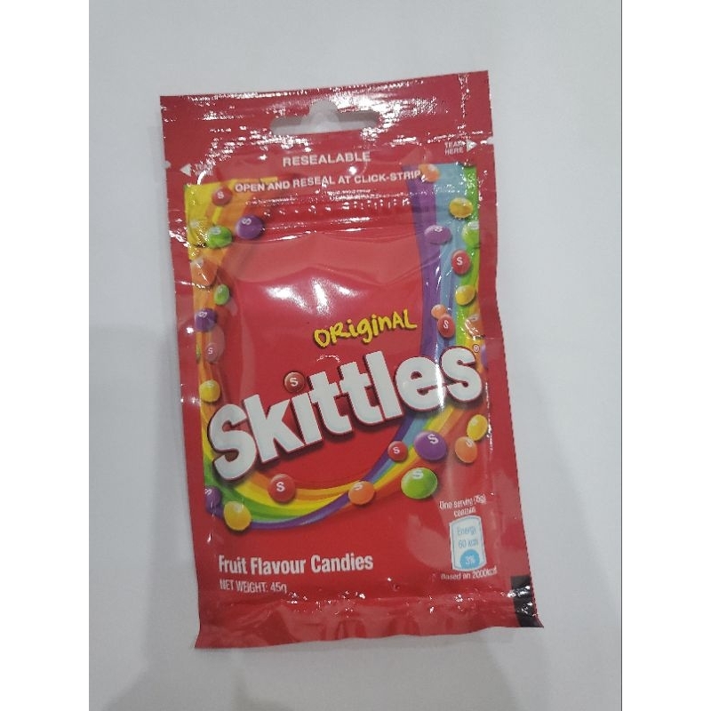 permen rasa buah skittles candy original dan sour - ECER